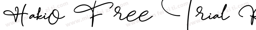 Hakio Free Trial Reg字体转换
